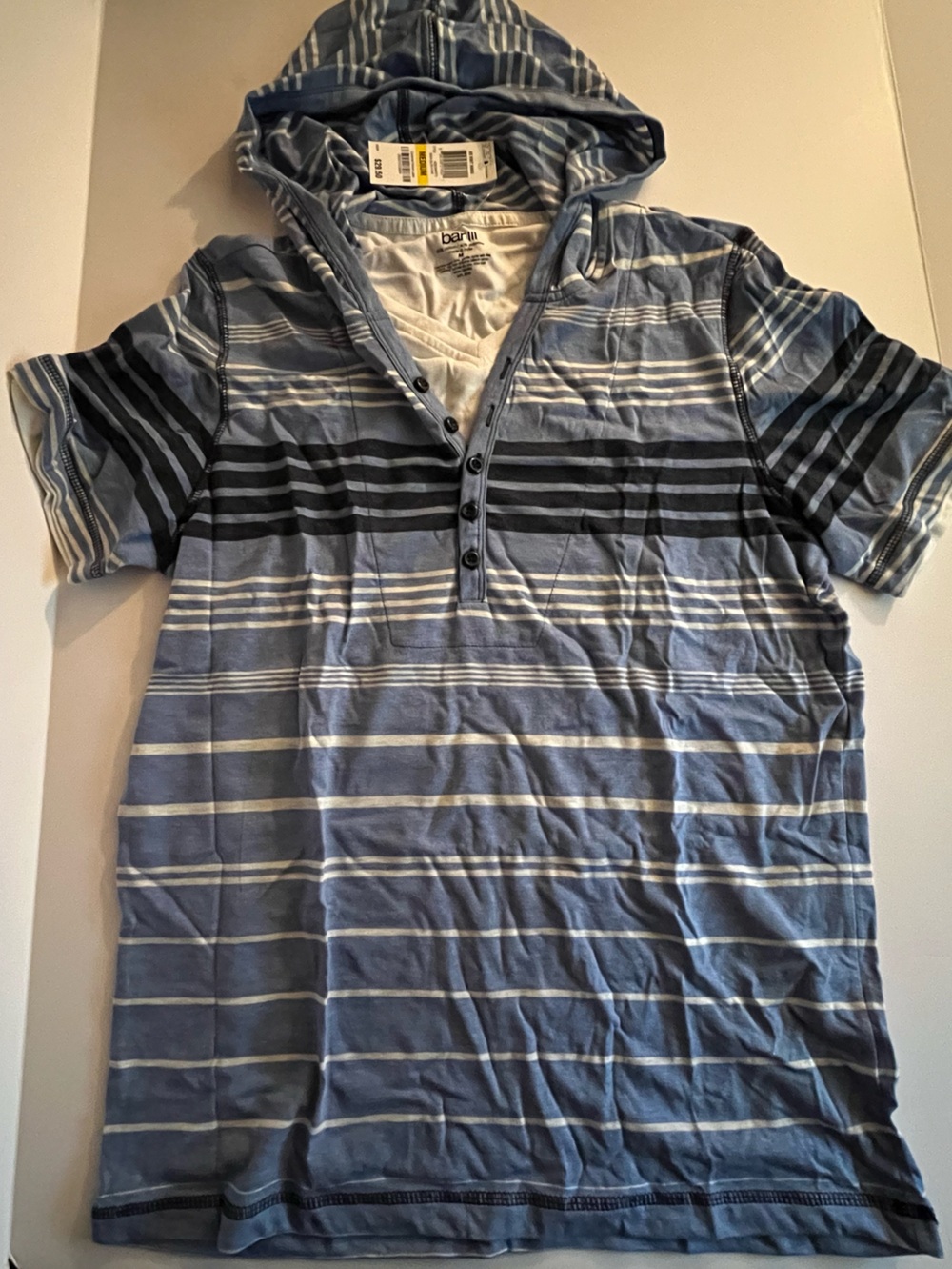 NWT Bar III Striped Henley - Men’s Size S,M,L, XL